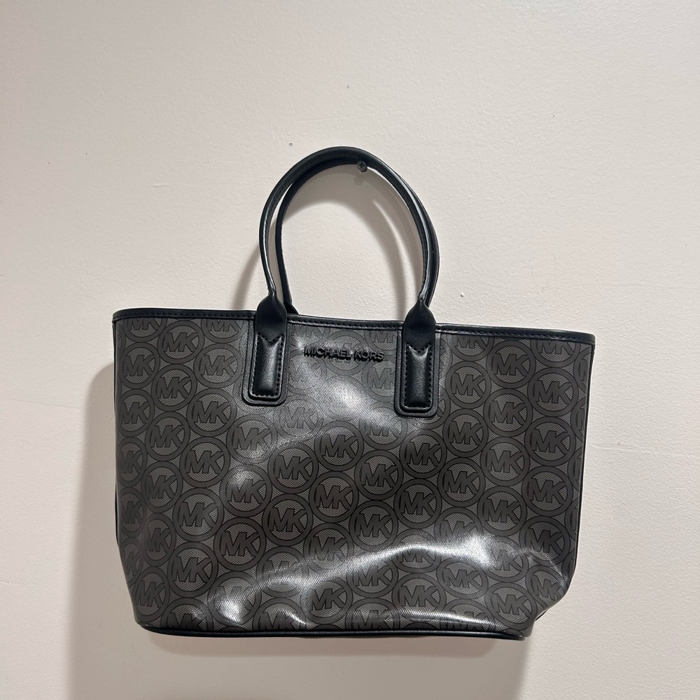 Michael Kors Monogram Black Tote